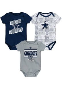 Dallas Cowboys Baby Navy Blue Play Day Design One Piece